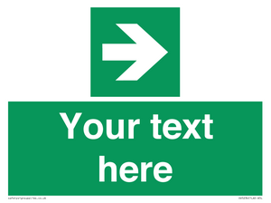 Custom Arrow Right Sign